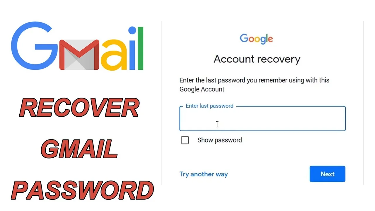 خطوات استرجاع حساب Gmail