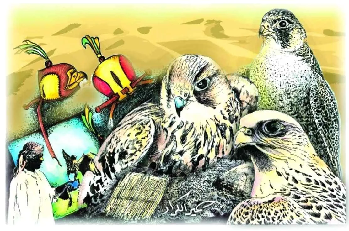 الصقر في الأدب والشعر