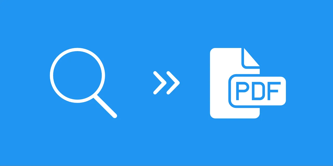 تحويل البحث إلى PDF