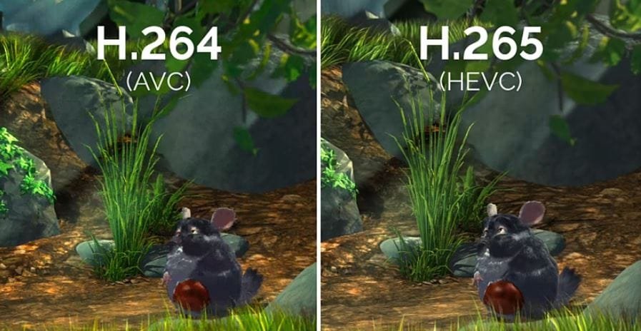 الفرق بين H265 و H264 Codec في البث المباشر