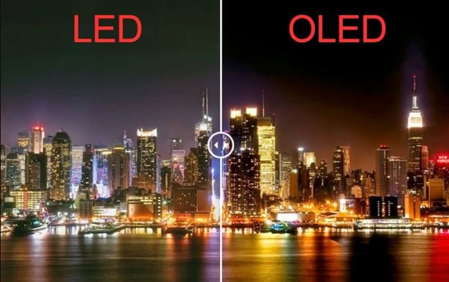 مقارنة بين شاشات OLED و QLED